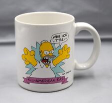 Vintage 1990 The Simpsons Homer All-American Dad Coffee or Tea Mug picture