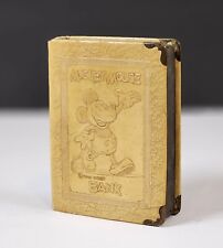 Vintage 1930s Mickey Mouse Book Money Bank by Zell 1930s - Disneyana picture