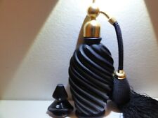  Marcel Franck -Salvador Dali Black Glass Perfume Bottle / Atomizer - Perfume picture