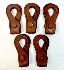Antique Louden Hay Trolley Track Hanger Carriers - Lot of 5 picture