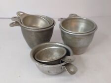 7 Assorted Vintage Ekco Aluminum Measuring Cups Nesting 2 Styles Baking Dry Good picture