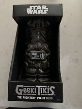 Geeki Tikis Star Wars Tie Fighter Pilot Ceramic Tiki Mug 18 Ounces picture