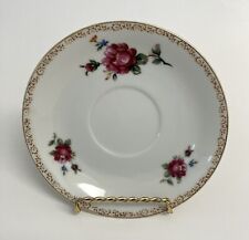 Burgundy Pink Floral Antique Saucer - Made In Japan picture