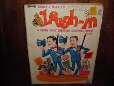 VINTAGE LAUGH-IN COLORING BOOK WHITMAN RARE ROWAN & MARTIN NBC TV USED 1968 picture
