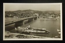 RPPC 1930s? Urfahr und Pöstlingberg Steamer Franz Schubert Bridge Linz Austria picture