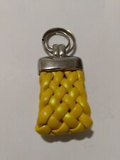 Yellow Braided Macrame Chunky Strap Keyring picture