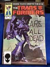 Transformers #5 ARE ALL DEAD Marvel Comics 1985 iconic picture