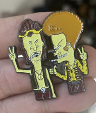 Beavis And Butthead enamel pin Retro 90s MTV Mike Judge Hippie 60s Hat Lapel Bag picture