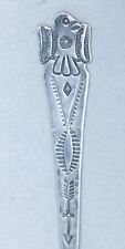 Rare HANDWROUGHT Navajo Antique Silver Souvenir Spoon w. Thunderbird picture