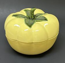 Vintage Signed Yellow Tomato Cookie Jar picture