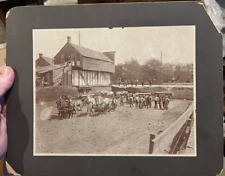 Walla Walla B&W Cabinet Photograph C. W. Caris Hose Wagon Excavation Team YMCA picture