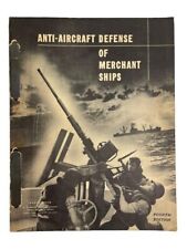 Original WW2 US Navy Anti-Aircraft Armed Guard Book Defense Merchant Ships 1944 picture