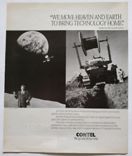 1989 Vintage Print Ad Contel Technology Co We Go Out Of Our Way Charlton Heston picture