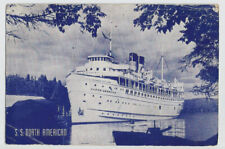 SS North American Ship Postcard Great Lakes c1940s picture