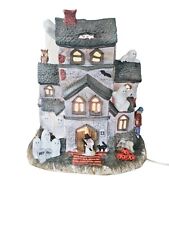 VTG RARE Old World Christmas OWC 1987 Halloween Haunted House WORKS Lights Up picture