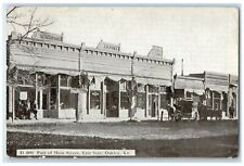 1914 Part Of Main Street East Side Shops Scene Oakley Kansas KS Posted Postcard picture