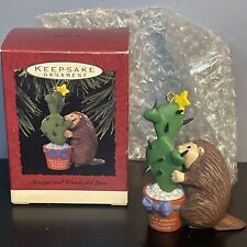 Hallmark Keepsake Strange & Wonderful Love Christmas Ornament 1993 Otter Cactus picture