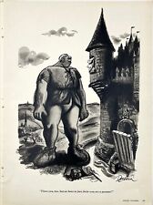 Eldon Dedini Cartoon Anti Valentine's Day Castle Medieval Vtg Pop Art 1950s picture