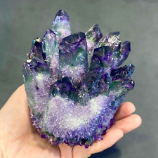 310g+ New Find Purple Green Phantom Cluster Geode Mineral Specimen Crystal Decor picture
