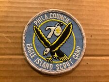 Eagle Island 1976 Camp patch Philadelphia Council Bicentennial Issue picture