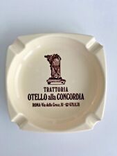 Vintage Melamine Ashtray Italy Roma Trattoria Otello alla Concordia P41 Mebel picture