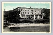 Munising, MI-Michigan, The Beach Inn c1930 Antique, Vintage Postcard picture