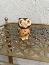 Vintage Sleepy Owl Miniature Figurine- Bone China Japan 🦉 picture