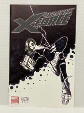 Uncanny X-Force #1, Signed & Remarked By Laura Guzzo DF COA 36/199, Domino Cover picture