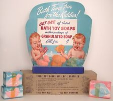 Vintage Store Display BABY BATH SOAP TOY COUNTER-TOP Full 1940s NOS Original picture