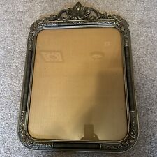 Antique 1930s-1940s? Silver/Wood Ornate Picture Frame 19x15 Inside 27x18 Outside picture