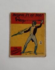 1937 Ripley's Believe It Or Not #1 The Greatest Swordsman picture