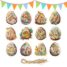 12 Pcs Easter Hanging Ornaments for Tree Vintage Ornament Decor picture
