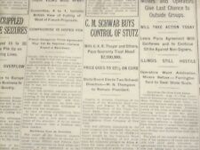 1922 AUGUST 10 NEW YORK TIMES - C. M. SCHWAB BUYS CONTROL OF STUTZ - NT 8368 picture
