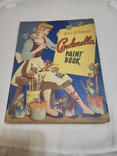 Vintage 1950 Walt Disney CINDERELLA Paint Coloring Book Whitman Publishing RARE picture