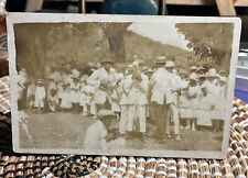 ATQ Real Photo PC African Americans Musicians Outdoor Event Celebration Crowd picture