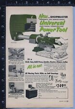 1953 Original Magazine Page Ad Shopmaster Universal Power Tool picture
