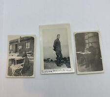 Lot Of 3 Vintage Small Original Photos As Is Military Related , Random Lot WW1 picture