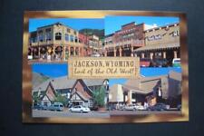 Railfans2 384) 1995 Postcard, Jackson Wyoming, The Broadway Stores, Restaurant picture
