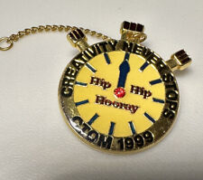 1999 Connecticut Hip Hip Hooray Watch Odyssey Of The Mind OM Pin Pinback Button picture