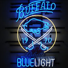 New Buffalo Sabres Blue Light Labatt Neon  Sign 24