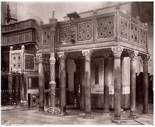 Sommer, Italy, Salerno, Cathedral Pulpit vintage albumen print, print print a picture