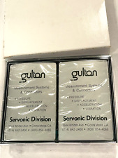 VINTAGE GULTON COSTA MESA TWIN TWO DECK ADVERTISING PLAYING CARDS SET -FREE SHIP picture