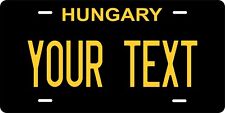 Hungary Black Yellow Europe  Personalized License plates Auto Bike Motorcycle picture