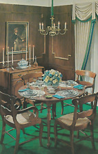 Willimantic Conn  Ethan Allen Solid Cherry Dining Room - Vintage Postcard picture