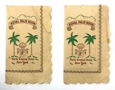 Royal Palm Room Park Central Hotel New York 1950's Napkin   picture
