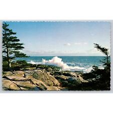 Postcard ME The Restless Sea Against The Rugged Coast Of Maine picture