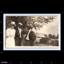 Vintage Photo MAN WOMAN STANDING OUTSIDE 1917 FOURTH OF JULY picture