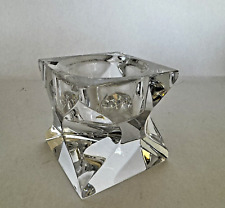 Nambe Crystal Tealight Candle Holder HTF Signed K711 picture