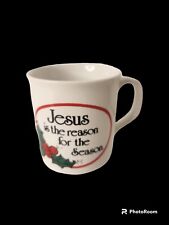 Vintage Jesus is the Reason for the Season Christmas Coffee Mug Cup picture