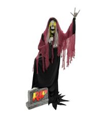 Halloween Haunted Living 7-ft Bluetooth Reaper Band LED Singer Animatronic NIB picture